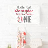 Los! Baseball 1. Geburtstag Banner (Insitu)