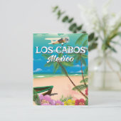 Los Cabos Mexiko Strandposter Postkarte (Stehend Vorderseite)