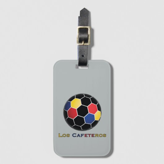 Los Cafeteros Gepäckanhänger (Vorderseite Vertikal)