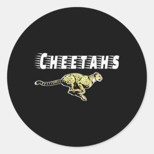 Los Cheetahs Fußball Baseball Basball Cheer Teams Runder Aufkleber