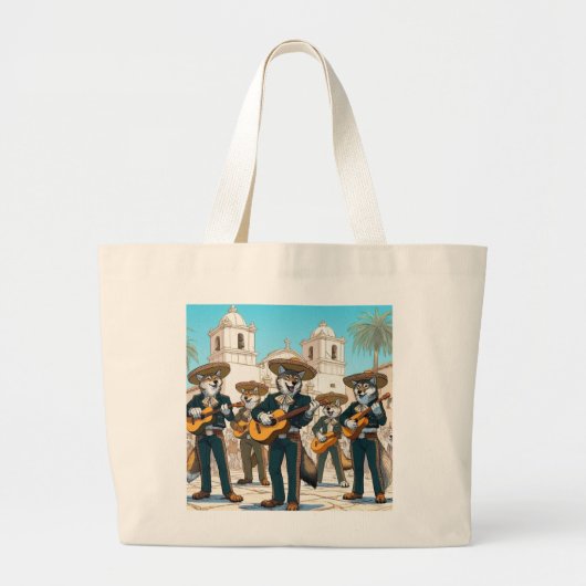 Los Coyotes Mariachi Jumbo Stoffbeutel (Vorne)