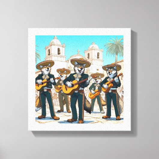 Los Coyotes Mariachi Leinwanddruck (Vorderseite)