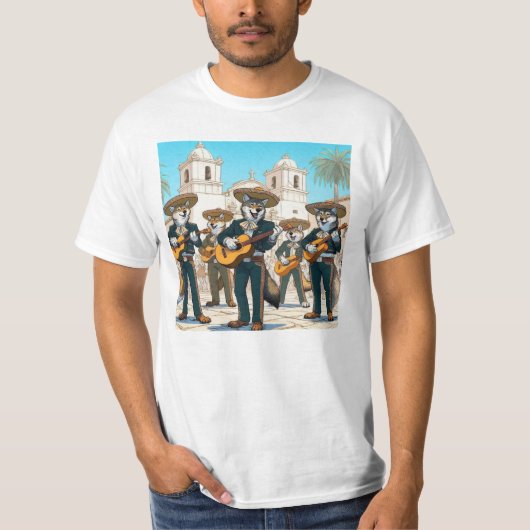 Los Coyotes Mariachi T-Shirt (Vorderseite)
