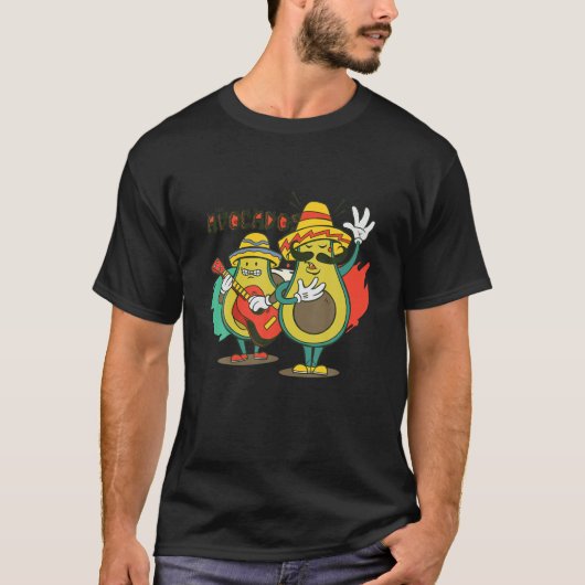 Los Dos Avocados De Mexico Cinco Mayo Guac Avocado T-Shirt (Vorderseite)