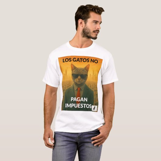 Los Gatos No Pagan Impuestos T-Shirt (Vorne ganz)
