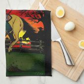 "Los Gauchos" Sandstone Untersetzer/"The Cowboys" Geschirrtuch (Viertel Falte)