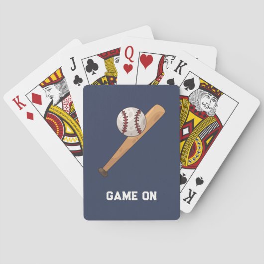 Los geht's! Baseball-Thema Spielkarten (Rückseite)