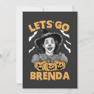 Los geht's Brenda Gruseliges Halloween Kamala Harr Feiertagskarte