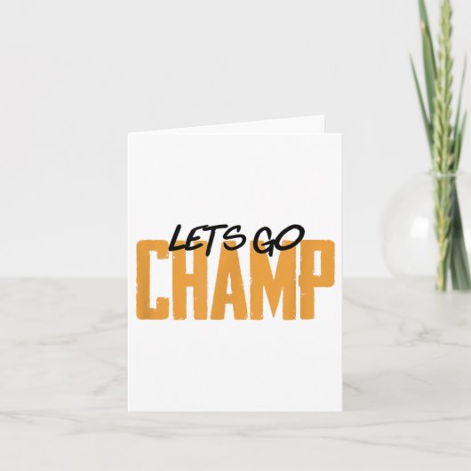 Los geht's Champ' Box-Motivation Karte (Vorderseite)