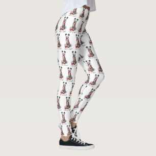 Los geht's! Chinesischer Crested Hund (hl blk wh 1 Leggings