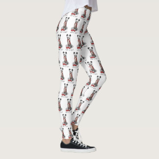 Los geht's! Chinesischer Crested Hund (hl blk wh 1 Leggings