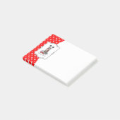 Los geht's! Chinesischer Crested Hund (hl blk wh 1 Post-it Klebezettel (angewinkelt)