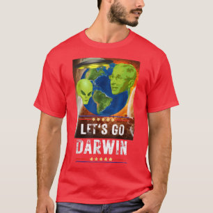 Los geht's Darwin USA-Flagge Vintage Fauci Ouchie  T-Shirt