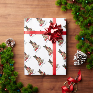 Los geht's! Deutscher Schäferhund (schwarz-loh) Geschenkpapier