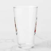Los geht's! Deutscher Schäferhund (schwarz-rot) Glas (Links)