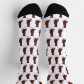Los geht's! Flat-Coated Retriever Hund (liver) Socken (Oben)