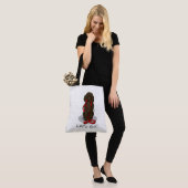Los geht's! Irish Water Spaniel Hund (liver 1) Tasche (Am Model)