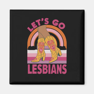 Los geht's Lesben LGBTQ Stolz Monat Cowgirl Magnet
