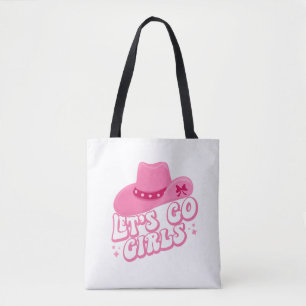 Los geht's Mädchen, Mädchen-Trip, Retro-Grafik Tasche