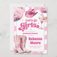 Los geht's Mädchen Pink Cowgirl Junggesellinnenabs