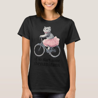 Los geht's mit einigen Streichen Lustige Katze Rei T-Shirt