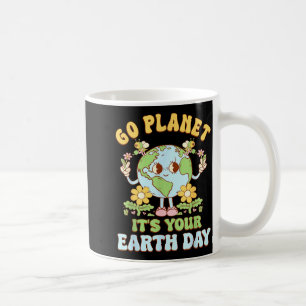 Los geht's planet erde tag 2026 lehrer kinder retr kaffeetasse