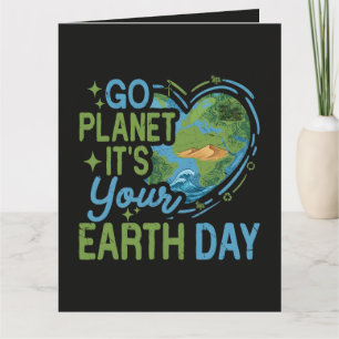 Los geht's Planet, es ist dein Tag der Erde Karte