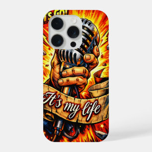 Los geht's! Rock- und Musik-inspirierte Comic-Book iPhone 15 Pro Hülle