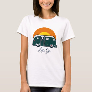 Los geht's! Spaßiger Vintage-Camper RV T-Shirt