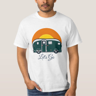 Los geht's! Spaßiger Vintage-Camper RV T-Shirt