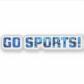 Los geht's Sport! Aufkleber (Vorderseite)