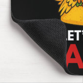 Los geht's Taco Lustig Trump kneift immer 53 Mousepad (Ecke)