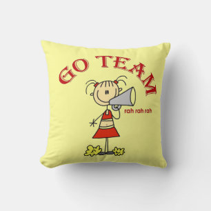 Los geht's Team Rah Rah Rah T-Shirts und Geschenke Kissen