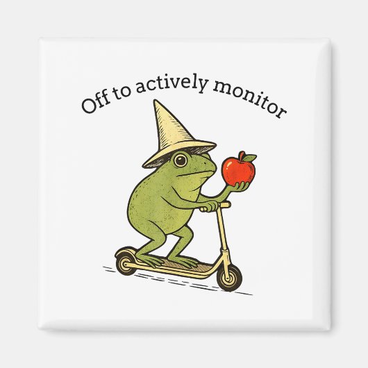 Los geht's, um den Frosch-Weirdcore-Meme-Spruch ak Magnet (Vorne)