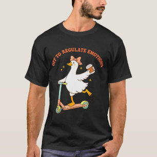Los geht's, um die Emotionen des lustigen Gänse-Sc T-Shirt