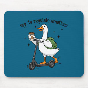 Los geht's, um die Emotionen lustiger Gans auf Sco Mousepad