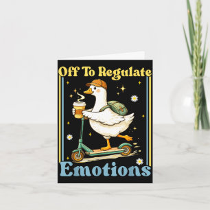 Los geht's, um die Emotionen lustiger Gans psychis Karte