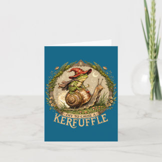 Los geht's, um einen Hexenfrosch-Zauberschnecke-Kr Karte