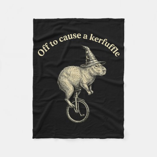 Los geht's, um einen lustigen Capybara-Meme-Wirbel Fleecedecke (Vorderseite)