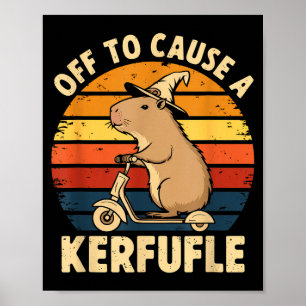 Los geht's, um einen lustigen Capybara-Witz-Meme z Poster