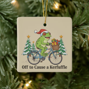 Los geht's, um einen Wirbel zu verursachen Frosch  Keramikornament