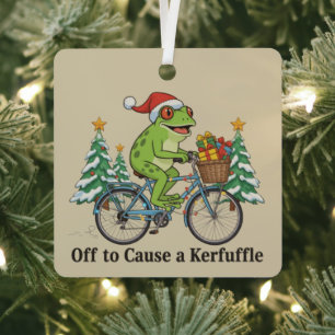 Los geht's, um einen Wirbel zu verursachen Frosch  Ornament Aus Metall