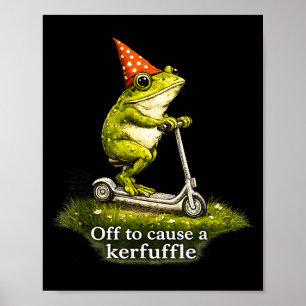 Los geht's, um einen Wirbel zu verursachen Frosch Poster