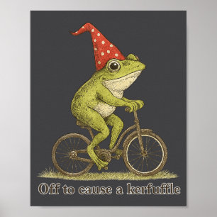Los geht's, um einen Wirbel zu verursachen Frosch Poster