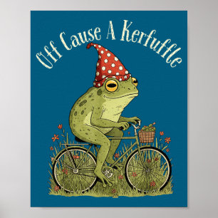 Los geht's, um einen Wirbel zu verursachen Frosch Poster