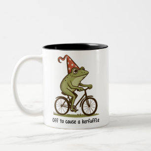 Los geht's, um einen Wirbel zu verursachen Frosch  Zweifarbige Tasse