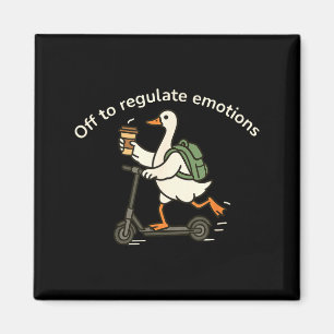 Los geht's, um Emotionen lustiger Gans psychische Magnet