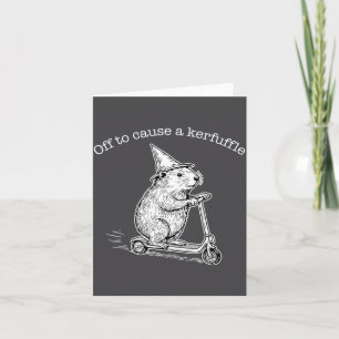 Los geht's, um lustige Capybara-Scooter-Wirbel zu  Karte