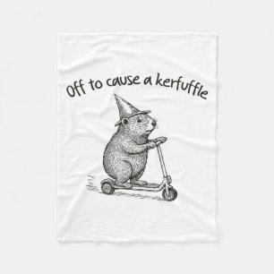 Los geht's, um lustigen Hamster-Scooter-Wirbel zu Fleecedecke