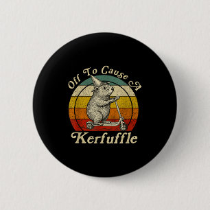 Los geht's, um lustiges Murmeltier auf Skateboard  Button